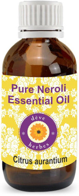 

Deve Herbes Pure Neroli Essential Oil (Citrus aurantium) 100% Natural Therapeutic Grade Steam Distilled(30 ml)