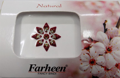 

Farheen FRN NATURAL BINDI 24 FORHEAD Maroon Bindis(INDIAN FANCY BINDI)