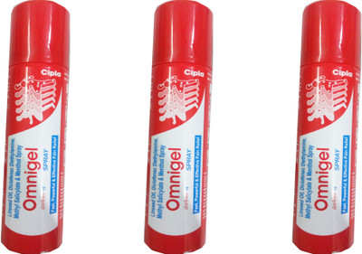 

Cipla OMNIGEL SPRAY 78.6 ML/55 GM (PACK OF 3) Spray(55 g)