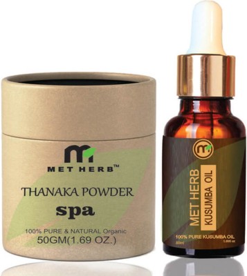 Metherb Thanaka Powder (50 gms) & Kusuma Oil (50 ml) for hair removal(50 g)