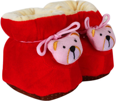 

BabyShower Booties(Toe to Heel Length - 10 cm Red)