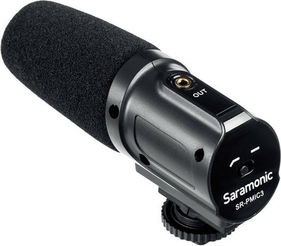 

Saramonic SR-PMIC3 3-Capsule Recording Microphone with Integrated Shockmount Camera Microphone