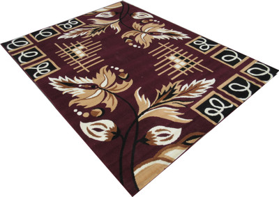 BDH COLLECTION Multicolor Wool Carpet(5 ft,  X 7 ft, Rectangle)