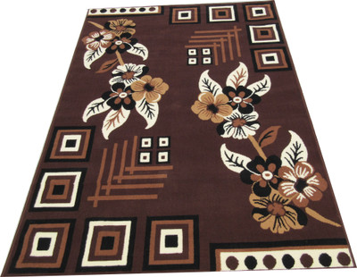 BDH COLLECTION Multicolor Wool Carpet(6 ft,  X 8 ft, Rectangle)