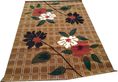 BDH COLLECTION Multicolor Wool Carpet(5 ft,  X 7 ft, Rectangle)
