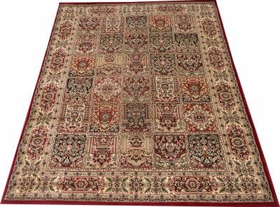 BDH COLLECTION Multicolor Wool Carpet(4 ft,  X 6 ft, Rectangle)