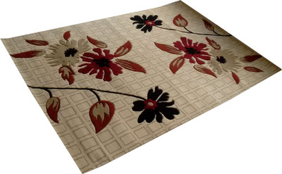 BDH COLLECTION Multicolor Wool Carpet(5 ft,  X 7 ft, Rectangle)