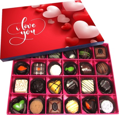 

Chocholik Valentines Day Gift Box - Lets Stay Together and Never Part Belgium Chocolate Box - 24pc Truffles(360 g)