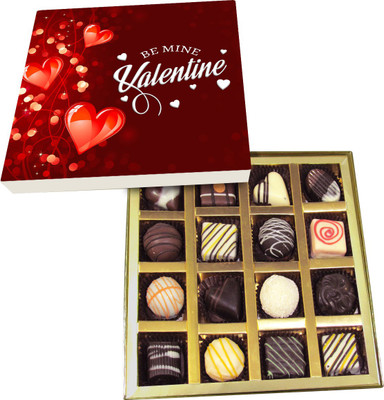 

Chocholik Valentines Day Gift Box - Lets Dance And Dine, This Valentine. Chocolate Box - 16pc Truffles(240 g)