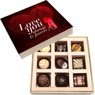 

Chocholik Valentines Day Gift Box - Everyday with You Belgium Chocolate Box - 9pc Truffles(135 g)