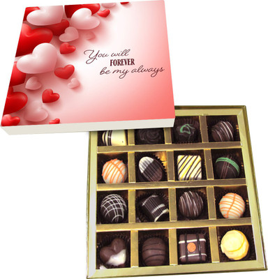 

Chocholik Valentines Day Gift Box - Lets Dance and Dine, This Valentine Belgium Chocolate Box - 16pc Truffles(240 g)