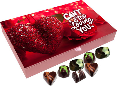 

Chocholik Valentines Day Gift Box - Take My Heart Belgium Chocolate Box - 12pc Truffles(144 g)