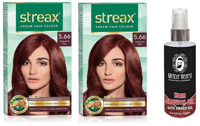 

MISTER BEARD ARGAN GROWTH HAIR OIL WITH REGULAR CINNAMON RED (5.66) X 2(Set of 3)