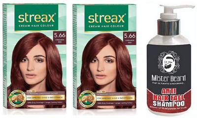 

MISTER BEARD ANTI HAIR FALL SHAMPOO WITH REGULAR CINNAMON RED (5.66) X 2(Set of 3)