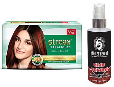 

MISTER BEARD HAIR SERUM WITH STREAX ULTRALIGHT SOFT RED(Set of 2)