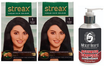 

MISTER BEARD CHARCOAL CONDITIONER WITH REGULAR NATURAL BLACK (1) X 2(Set of 3)
