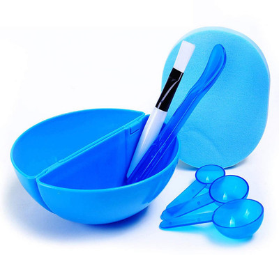 

Fully Face Mask Mixing Bowl Set And Tools For Women And Girls, Face Care Tools For Parlour And Home Use, Multicolor, Pack Of 1(Set of 7)