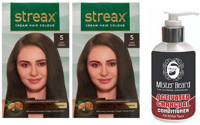 

MISTER BEARD CHARCOAL CONDITIONER WITH REGULAR LIGHT BROWN X 2(Set of 3)