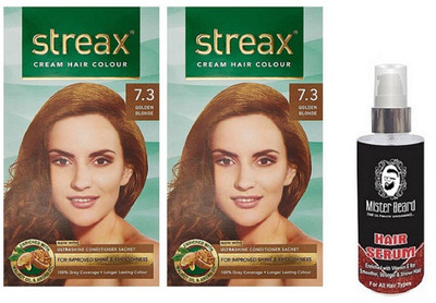 

MISTER BEARD HAIR SERUM WITH STREAX REGULAR GOLDEN BLONDE (7.3) X 2(Set of 3)
