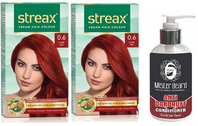 

MISTER BEARD ANTI DANDRUFF CONDITIONER WITH STREAX REGULAR FLAME RED (0.6) X 2(Set of 3)