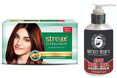 

MISTER BEARD ANTI HAIR FALL CONDITIONER WITH STREAX ULTRALIGHT SOFT RED(Set of 2)