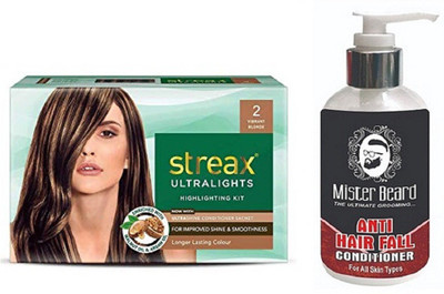 

MISTER BEARD ANTI HAIR FALL CONDITIONER WITH STREAX ULTRALIGHT VIBRANT(Set of 2)
