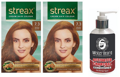 

MISTER BEARD CHARCOAL CONDITIONER WITH STREAX REGULAR GOLDEN BLONDE (7.3) X 2(Set of 3)