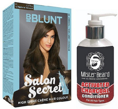 

MISTER BEARD CHARCOAL CONDITIONER WITH BBLUNT NATURAL BROWN (4.31) HAIR COLOUR(Set of 2)