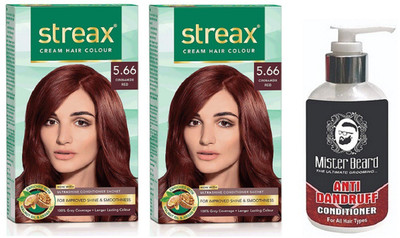 

MISTER BEARD ANTI DANDRUFF CONDITIONER WITH STREAX REGULAR CINNAMON RED (5.66) X 2(Set of 3)