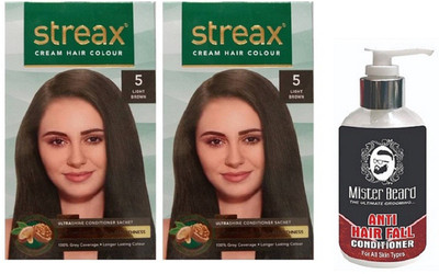 

MISTER BEARD ANTI HAIR FALL CONDITIONER WITH STREAX REGULAR LIGHT BROWN X 2(Set of 3)