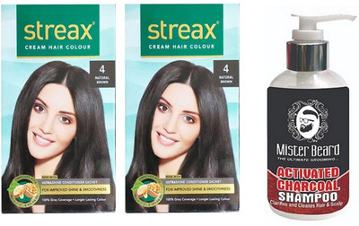 

MISTER BEARD CHARCOAL SHAMPOO WITH REGULAR NATURAL BROWN (4) X 2(Set of 3)