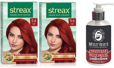 

MISTER BEARD CHARCOAL CONDITIONER WITH STREAX REGULAR FLAME RED (0.6) X 2(Set of 3)