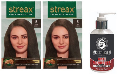 

MISTER BEARD DANDRUFF CONDITIONER WITH STREAX REGULAR LIGHT BROWN X 2(Set of 3)