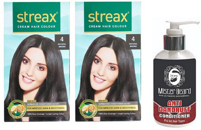 

MISTER BEARD ANTI DANDRUFF CONDITIONER WITH REGULAR NATURAL BROWN (4) X 2(Set of 3)