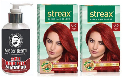 

MISTER BEARD ANTI HAIR FALL SHAMPOO WITH REGULAR FLAME RED (0.6) X 2(Set of 3)