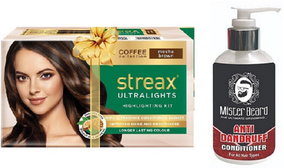 

MISTER BEARD ANTI DANDRUFF CONDITIONER WITH STREAX ULTRALIGHT MOCHA BROWN(Set of 2)