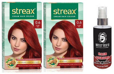 

MISTER BEARD HAIR SERUM WITH STREAX REGULAR FLAME RED (0.6) X 2(Set of 3)
