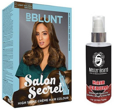 

MISTER BEARD HAIR SERUM WITH BBLUNT LIGHT BROWN (5.32) HAIR COLOUR(Set of 2)