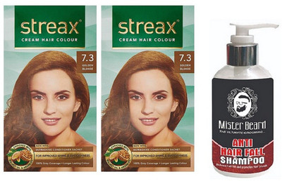

MISTER BEARD ANTI HAIR FALL SHAMPOO WITH REGULAR GOLDEN BLONDE (7.3) X 2(Set of 3)