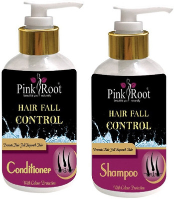 

Pink Root HAIR FALL CONTROL CONDITIONER AND SHAMPOO 200ML(Set of 2)