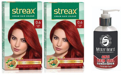 

MISTER BEARD ANTI HAIR FALL CONDITIONER WITH STREAX REGULAR FLAME RED (0.6) X 2(Set of 3)