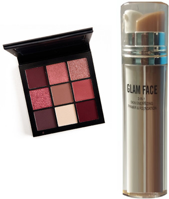 

tanvi27 BEST COMBO MAKEUP KIT EYESHADOW WITH GLAM FACE FOUNDATION+PRIMER(Set of 2)