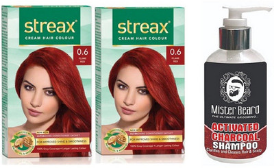 

MISTER BEARD CHARCOAL SHAMPOO WITH STREAX REGULAR FLAME RED (0.6) X 2(Set of 3)