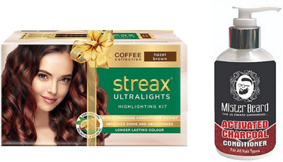 

MISTER BEARD CHARCOAL CONDITIONER WITH STREAX ULTRALIGHT HAZEL BROWN(Set of 2)