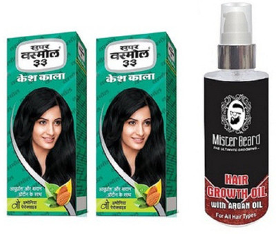 

MISTER BEARD ARGAN GROWTH HAIR OIL WITH SUPER VASMOL 100ML X 2(Set of 3)