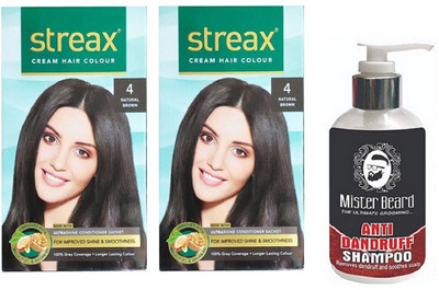 

MISTER BEARD ANTI DANDRUFF SHAMPOO WITH STREAX REGULAR NATURAL BROWN (4) X 2(Set of 3)