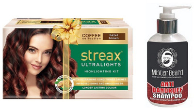 

MISTER BEARD ANTI DANDRUFF SHAMPOO WITH STREAX ULTRALIGHT HAZEL BROWN(Set of 2)