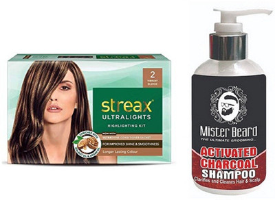 

MISTER BEARD CHARCOAL SHAMPOO WITH STREAX ULTRALIGHT VIBRANT(Set of 2)