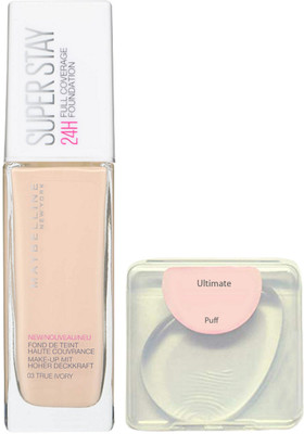 

Ultimate silicon puff, superstay 24 H full coverage foundation(Set of 2)