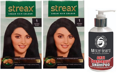 

MISTER BEARD ANTI DANDRUFF SHAMPOO WITH REGULAR NATURAL BLACK (1) X 2(Set of 3)
